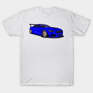 MUSTANG WIDEBODY BLUE T-Shirt